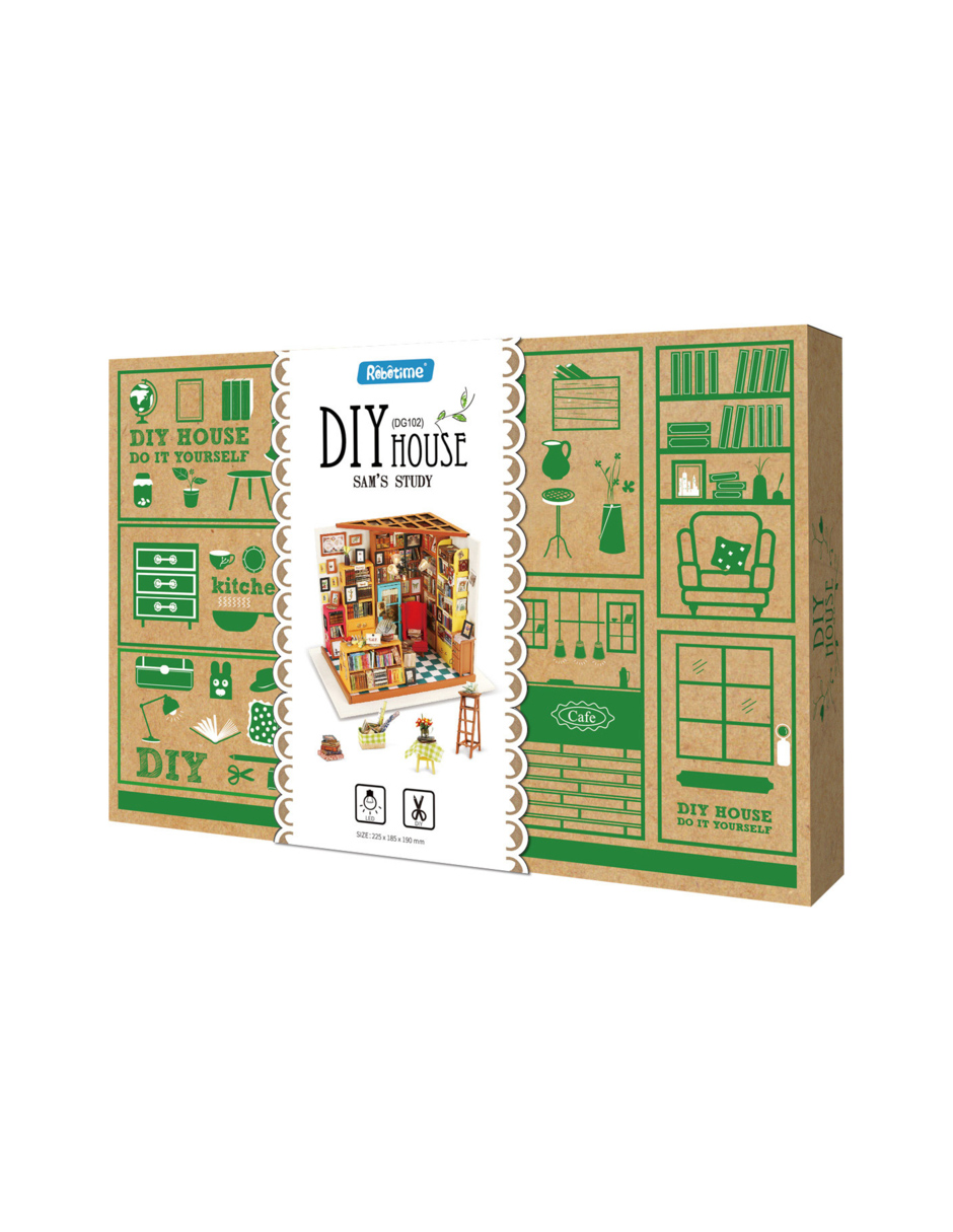 Rompecabezas Casa Miniatura Estudio Sam Robotime Madera