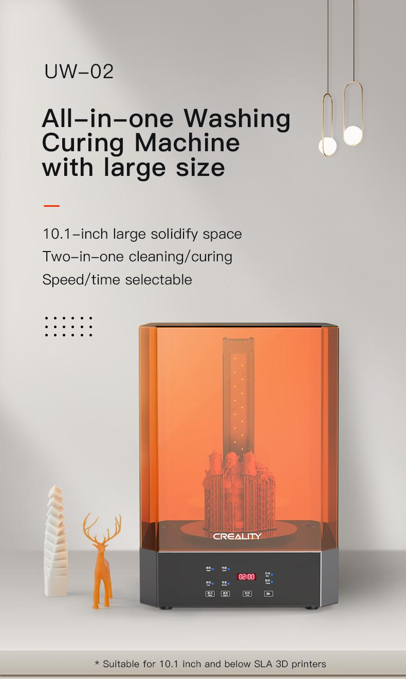 Maquina De Lavado Y Curado Uv De Impresión 3d Modelo Uw-02