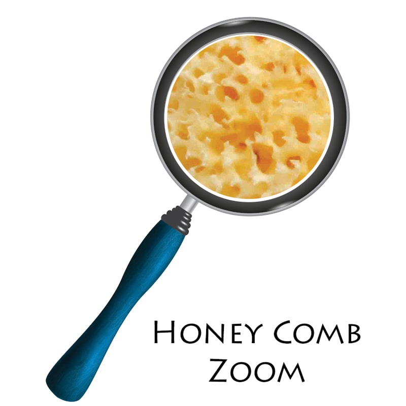 Esponja Natural 100% HONEY COMB Orgánica para Bebé Super Suave del Mar Mediterráneo GRANDE 10 cms
