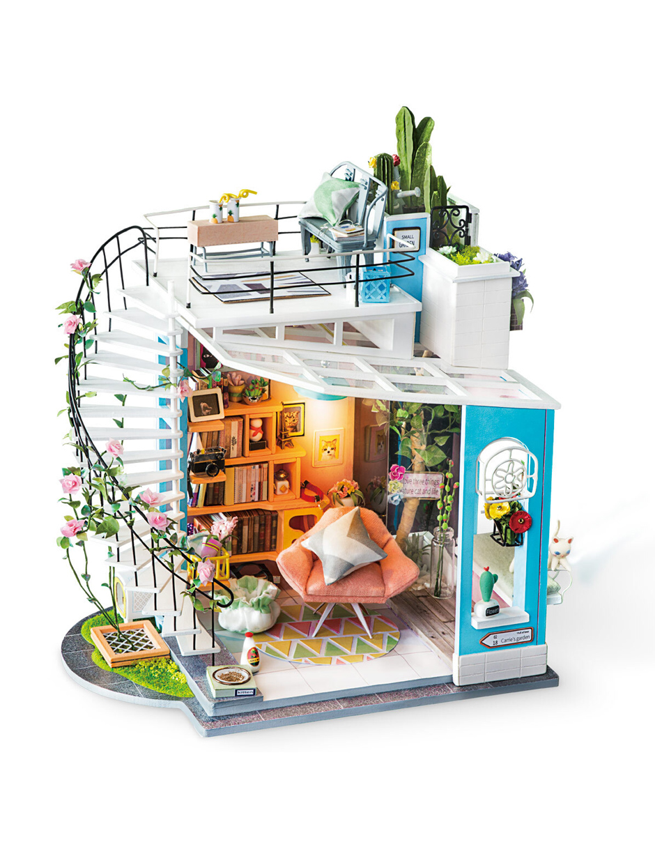 Rompecabezas 3d Casa Miniatura Loft Dora Robotime Madera