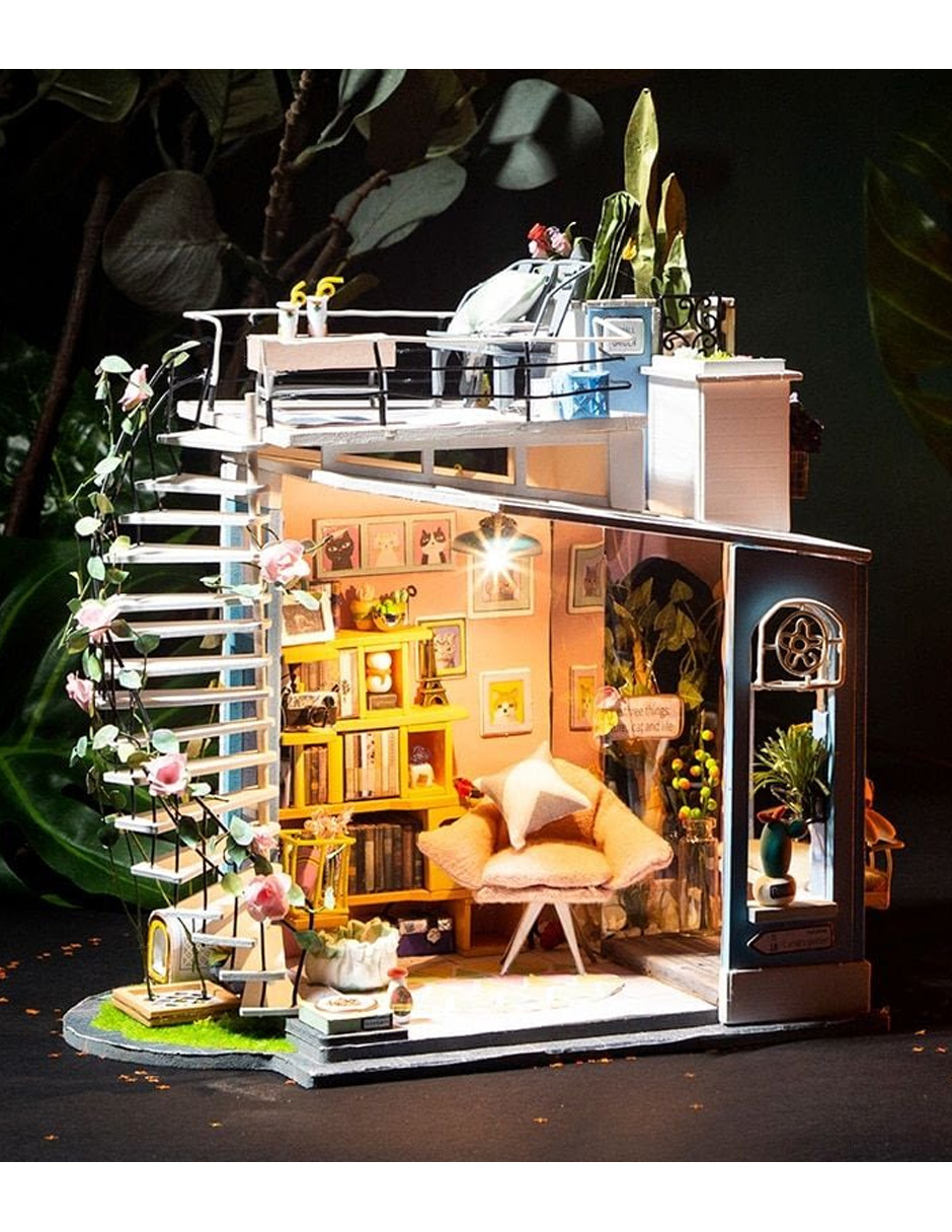 Rompecabezas 3d Casa Miniatura Loft Dora Robotime Madera