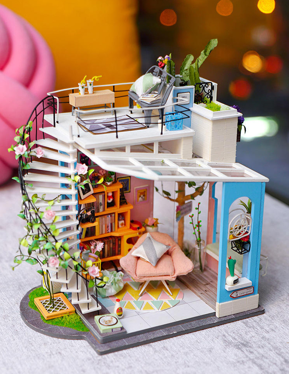 Rompecabezas 3d Casa Miniatura Loft Dora Robotime Madera