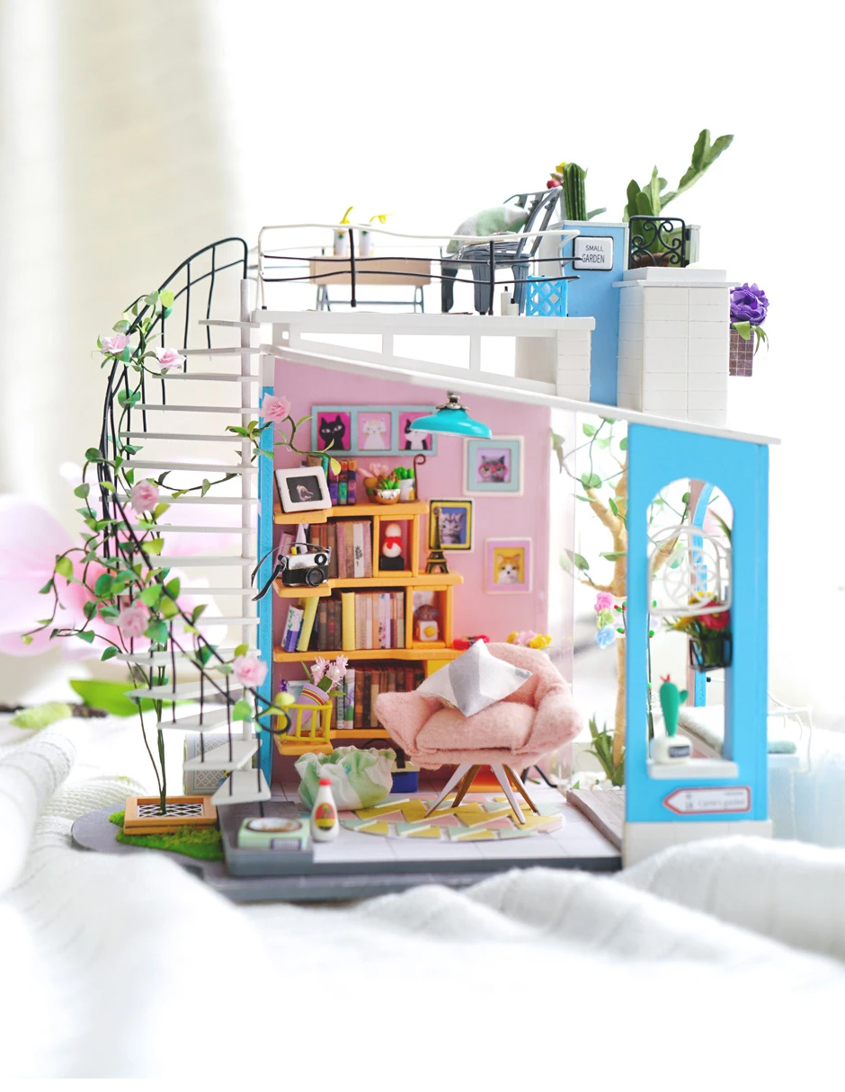 Rompecabezas 3d Casa Miniatura Loft Dora Robotime Madera