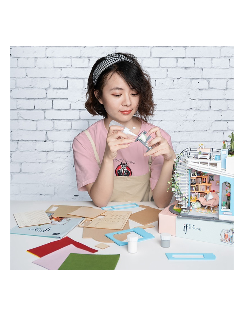 Rompecabezas 3d Casa Miniatura Loft Dora Robotime Madera