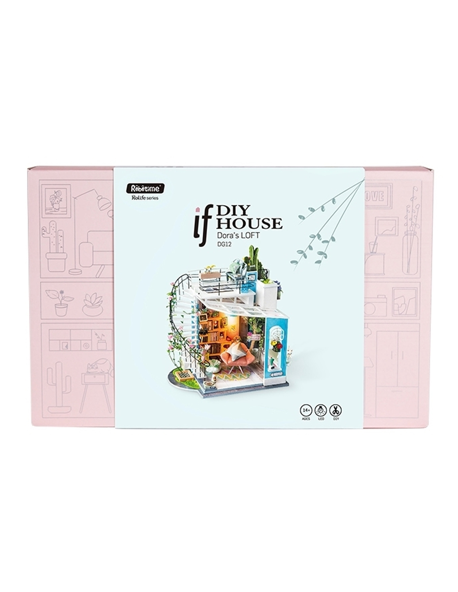 Rompecabezas 3d Casa Miniatura Loft Dora Robotime Madera