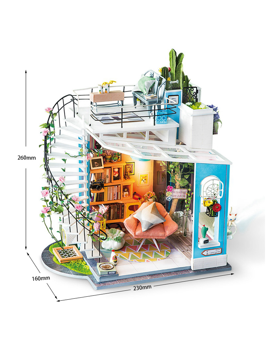 Rompecabezas 3d Casa Miniatura Loft Dora Robotime Madera