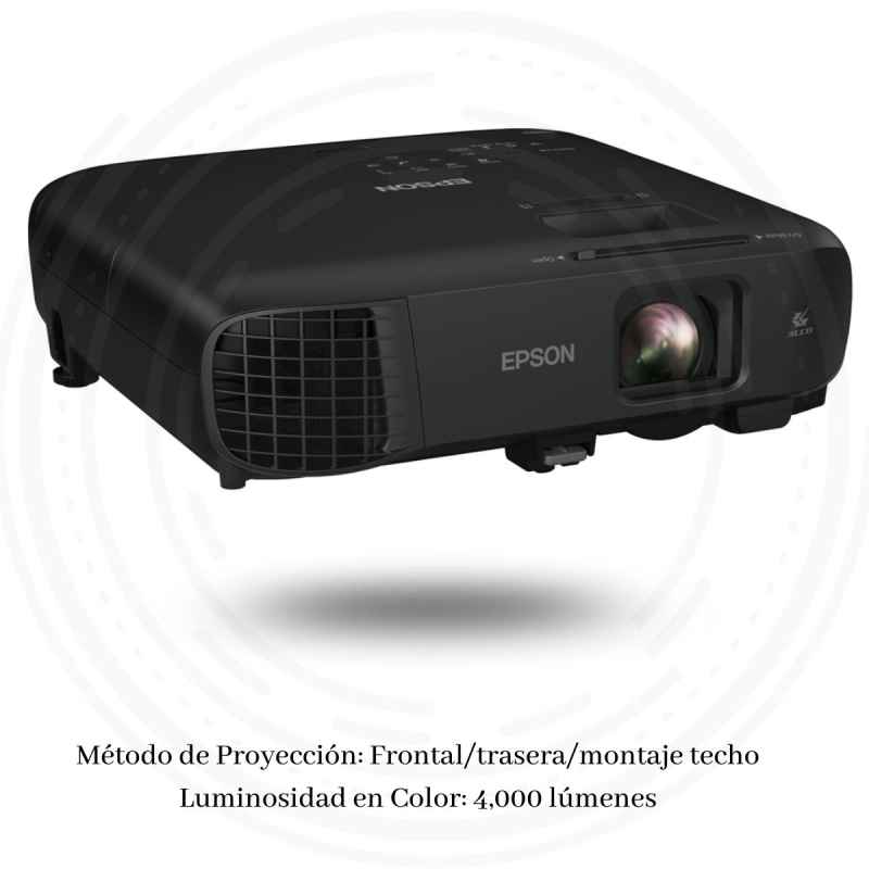 Videoproyector Epson PowerLite FH52+ 3LCD 4000 Lúmenes Resolución 1920x1080 HDM
