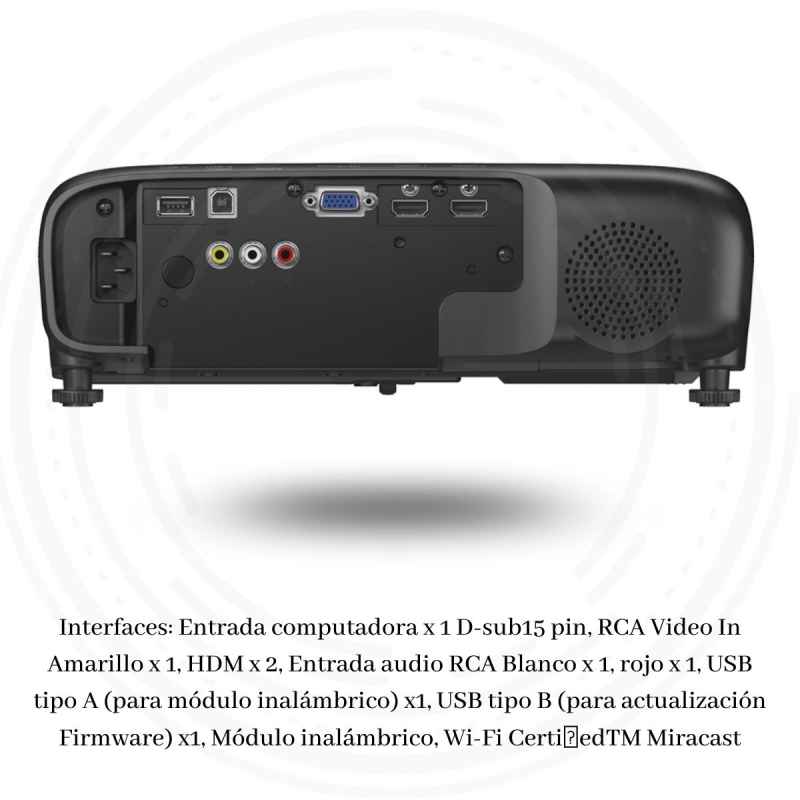 Videoproyector Epson PowerLite FH52+ 3LCD 4000 Lúmenes Resolución 1920x1080 HDM