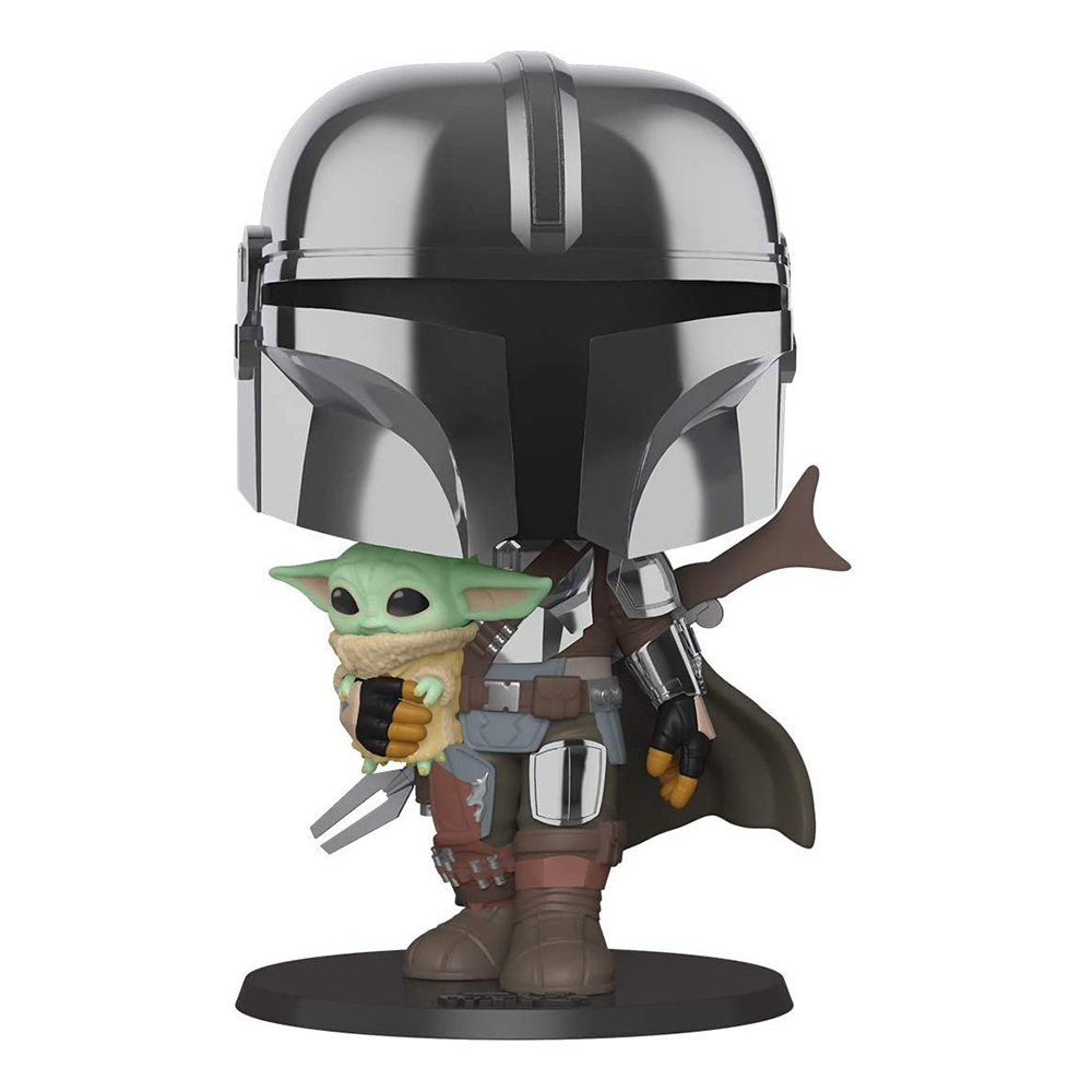 Funko Pop Star Wars: Mandaloriano - Mandaloriano Baby Yoda 10 pulgadas