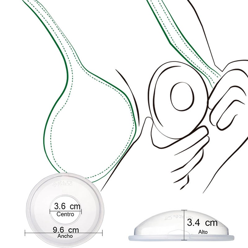 DUO PACK LURKO Colector de Leche Materna | Conchas Protectoras / Colectoras de Leche Silicón Grado Alimenticio Libre de BPA
