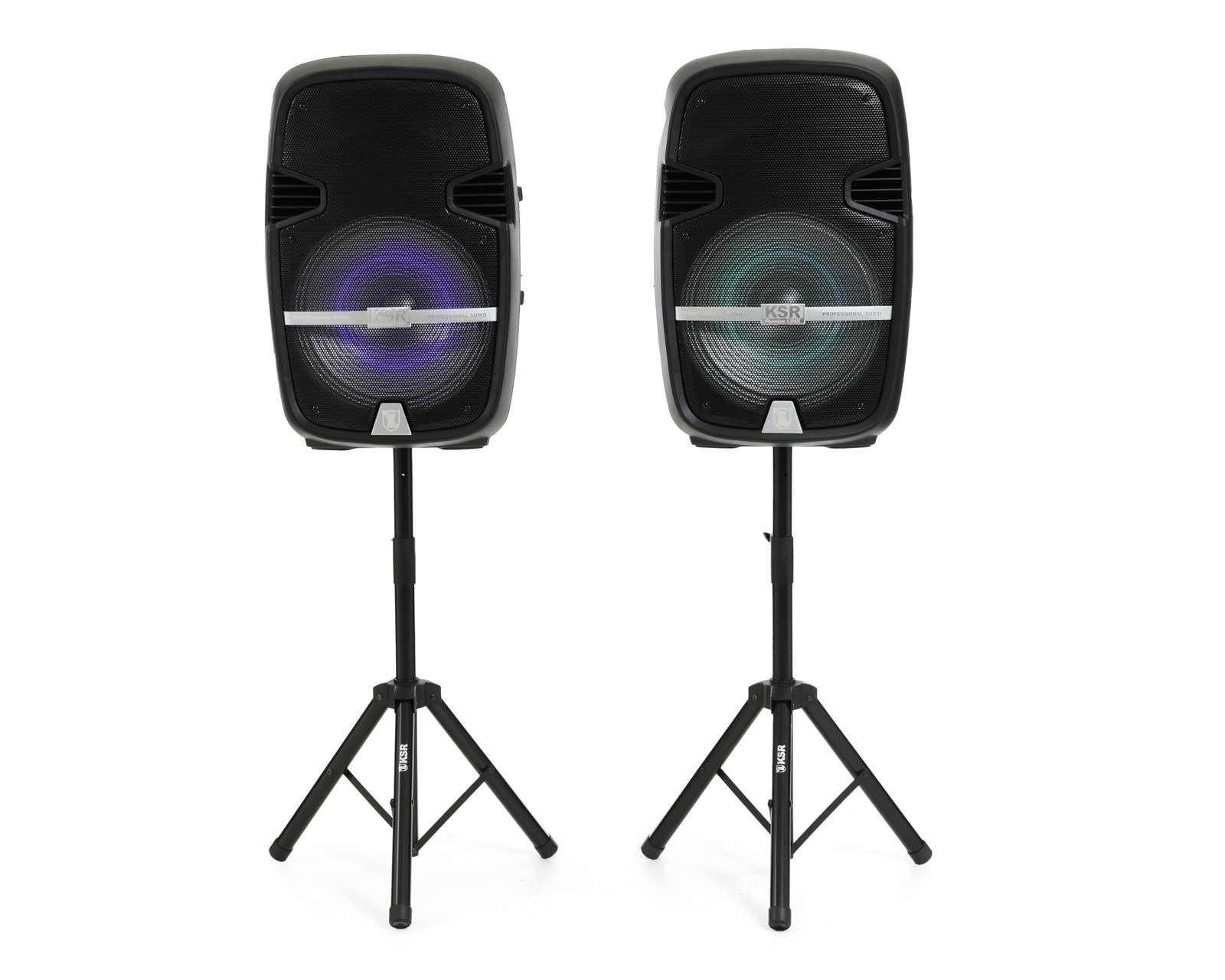 Paquete Bafles sistema de audio doble Kaiser PAK-9015 tecnología KSR-Link 15, 26,900 W PMPO END15D**