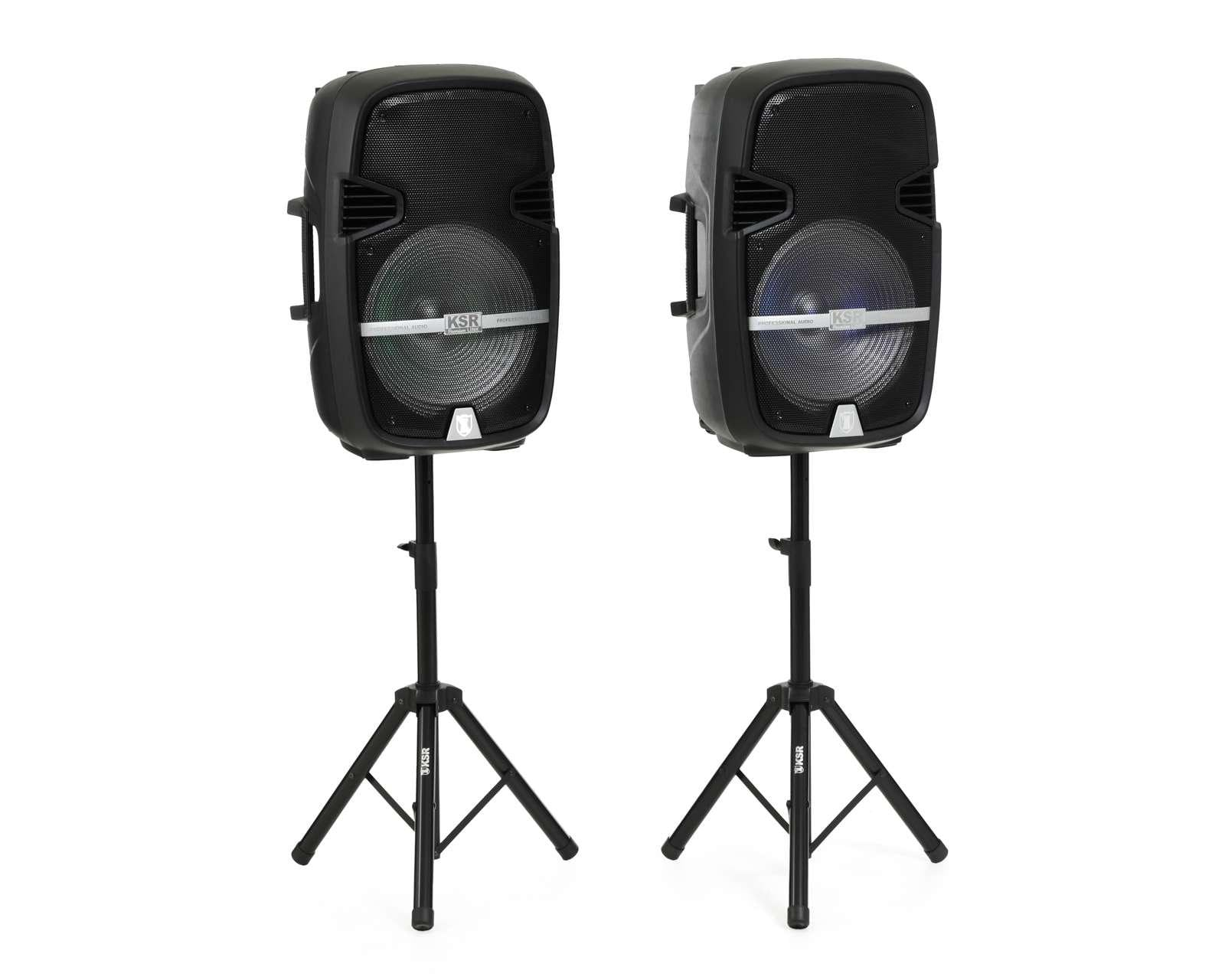 Paquete Bafles sistema de audio doble Kaiser PAK-9015 tecnología KSR-Link 15, 26,900 W PMPO END15D**