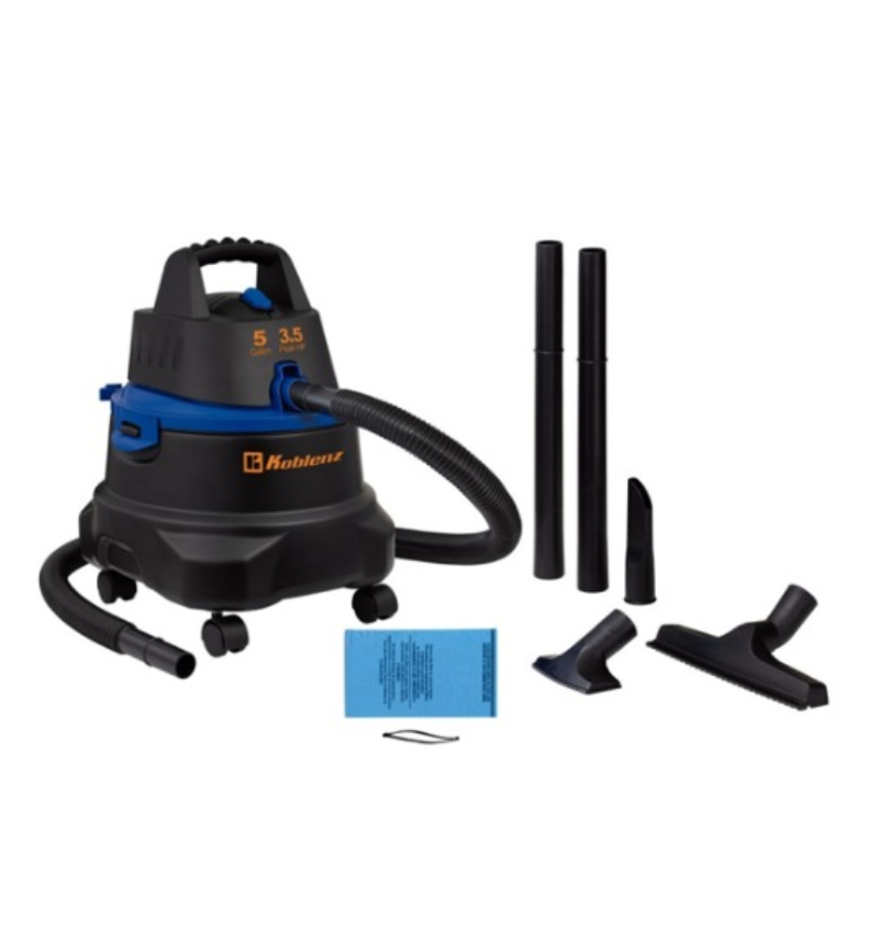 Aspiradora Koblenz WD-5 MA seco-mojado 5 galones negra Azul 120v ENDD2