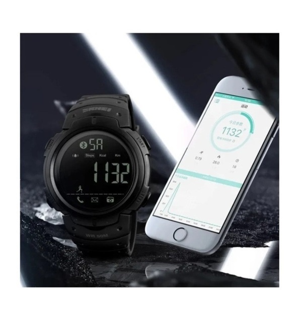 RELOJ DEPORTIVO SKMEI 1301 PRUEBA DE AGUA BLUETOOTH PODÓMETRO
