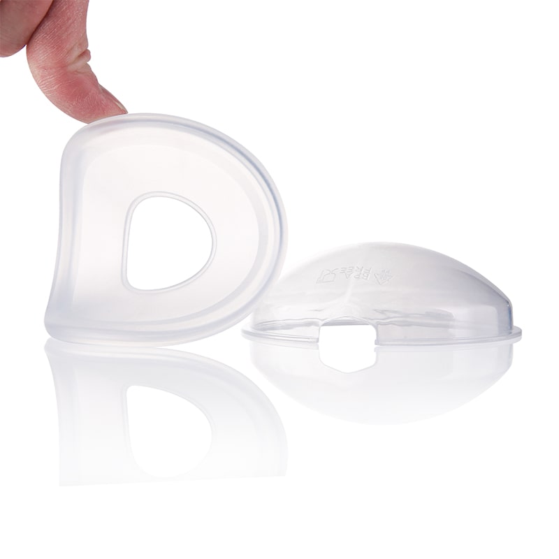 Conchas Colectoras de Leche Materna/Conchas Protectoras de Pezones de Silicón Ultra Suave Grado Alimenticio Libre de BPA (Two Pack)