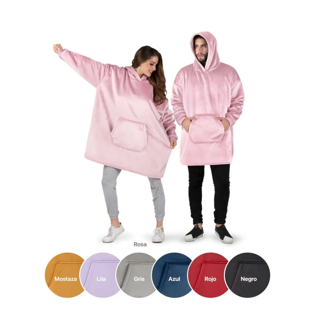 Sudadera Gigante de Borrega Esquimo Rosa