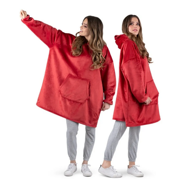 Sudadera Gigante de Borrega Esquimo Rojo