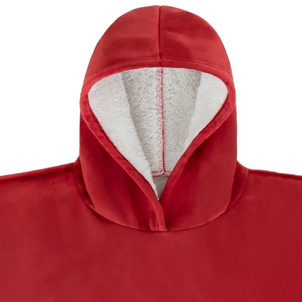 Sudadera Gigante de Borrega Esquimo Rojo