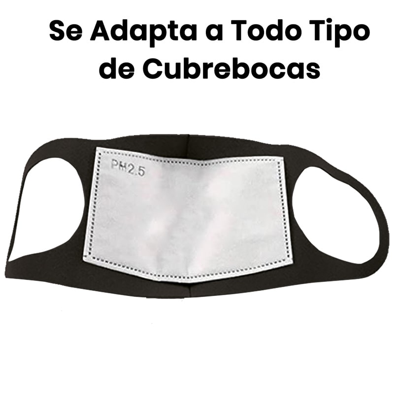 LURKO Filtro PM 2.5 de Carbón Activado para Niños 5 Capas (100 Pzs)