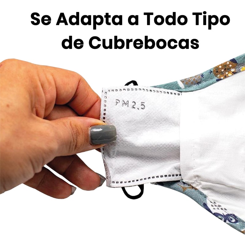 LURKO Filtro PM 2.5 de Carbón Activado para Niños 5 Capas (100 Pzs)