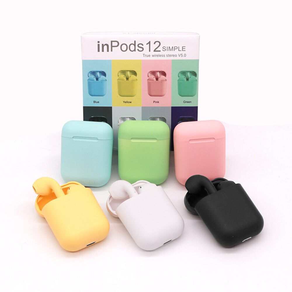 Audífonos INPODS 12 macaroon Bluetooth 5.0 Azul Marino