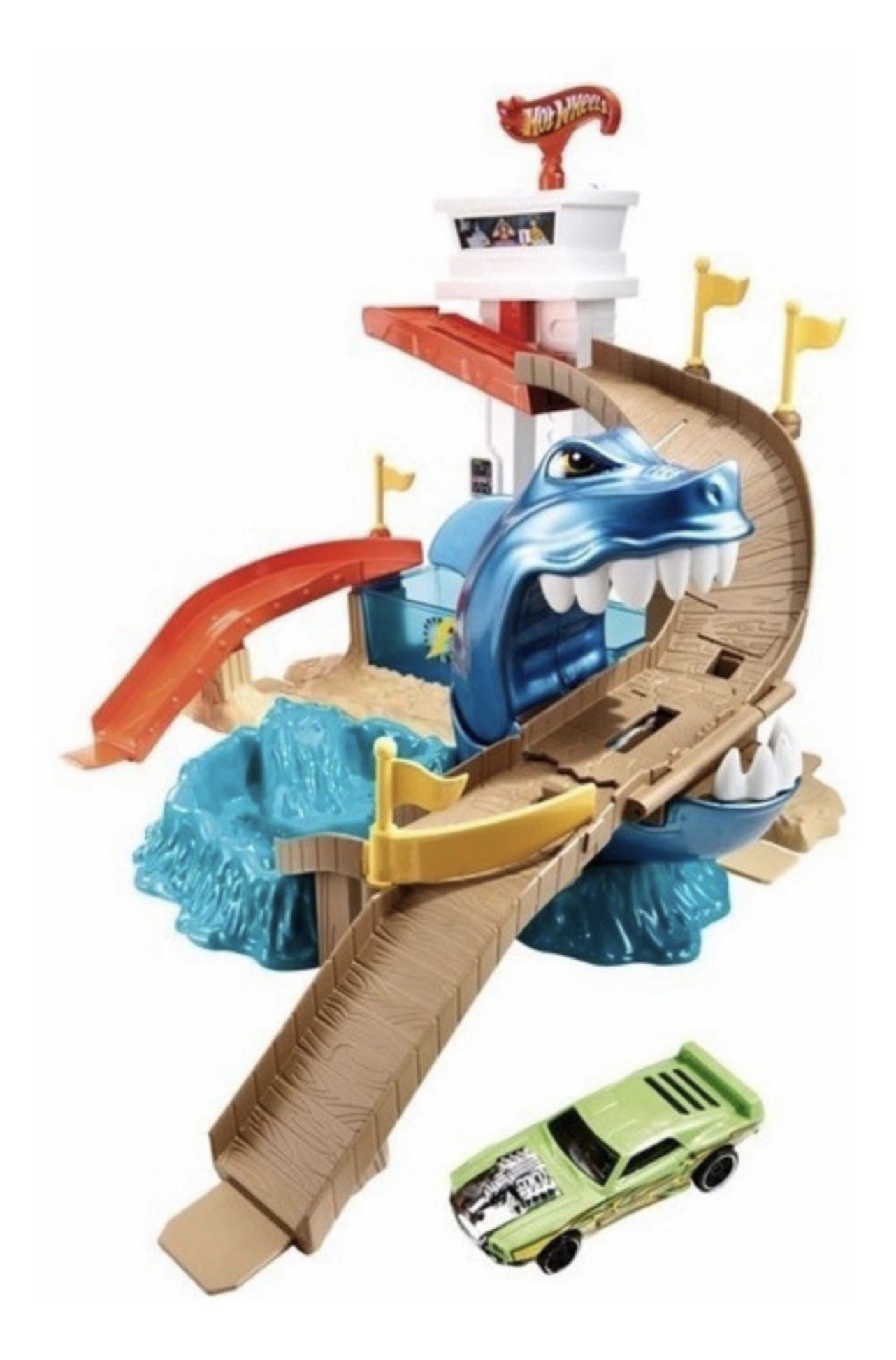 Pista Hot Wheels Playa Tiburón Color Shifters Cambia Color