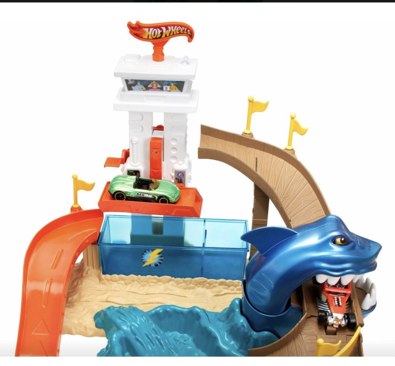 Pista Hot Wheels Playa Tiburón Color Shifters Cambia Color