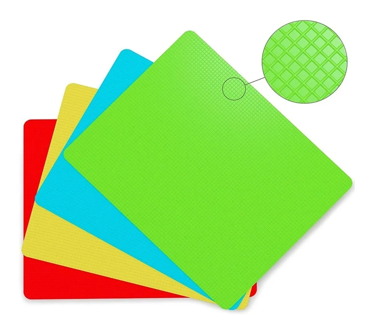 Tablas Para Picar Comida Plástico,  Flexible 4 Piezas