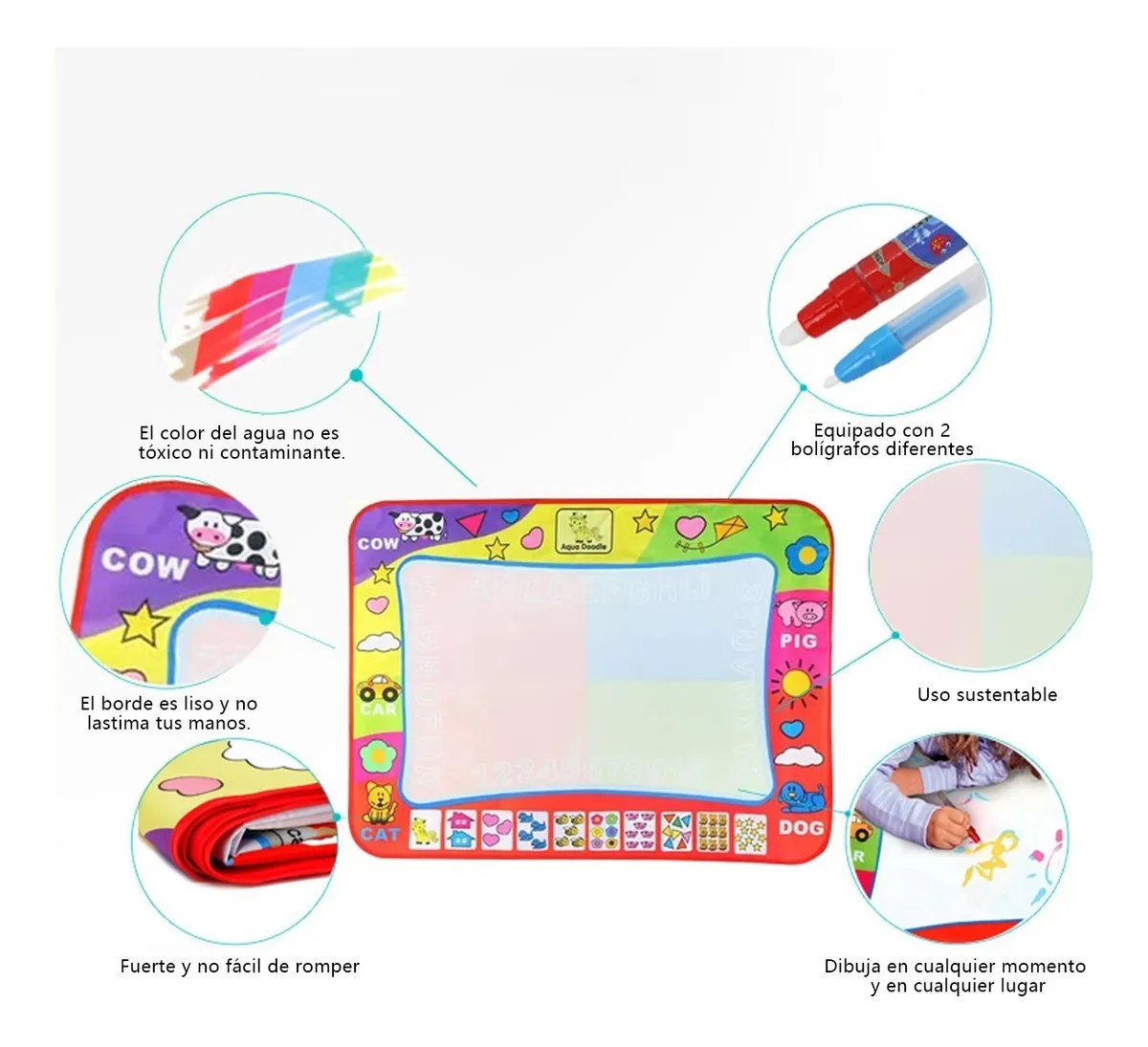 Tapete Para Dibujar Plumon De Agua Aquadoodle