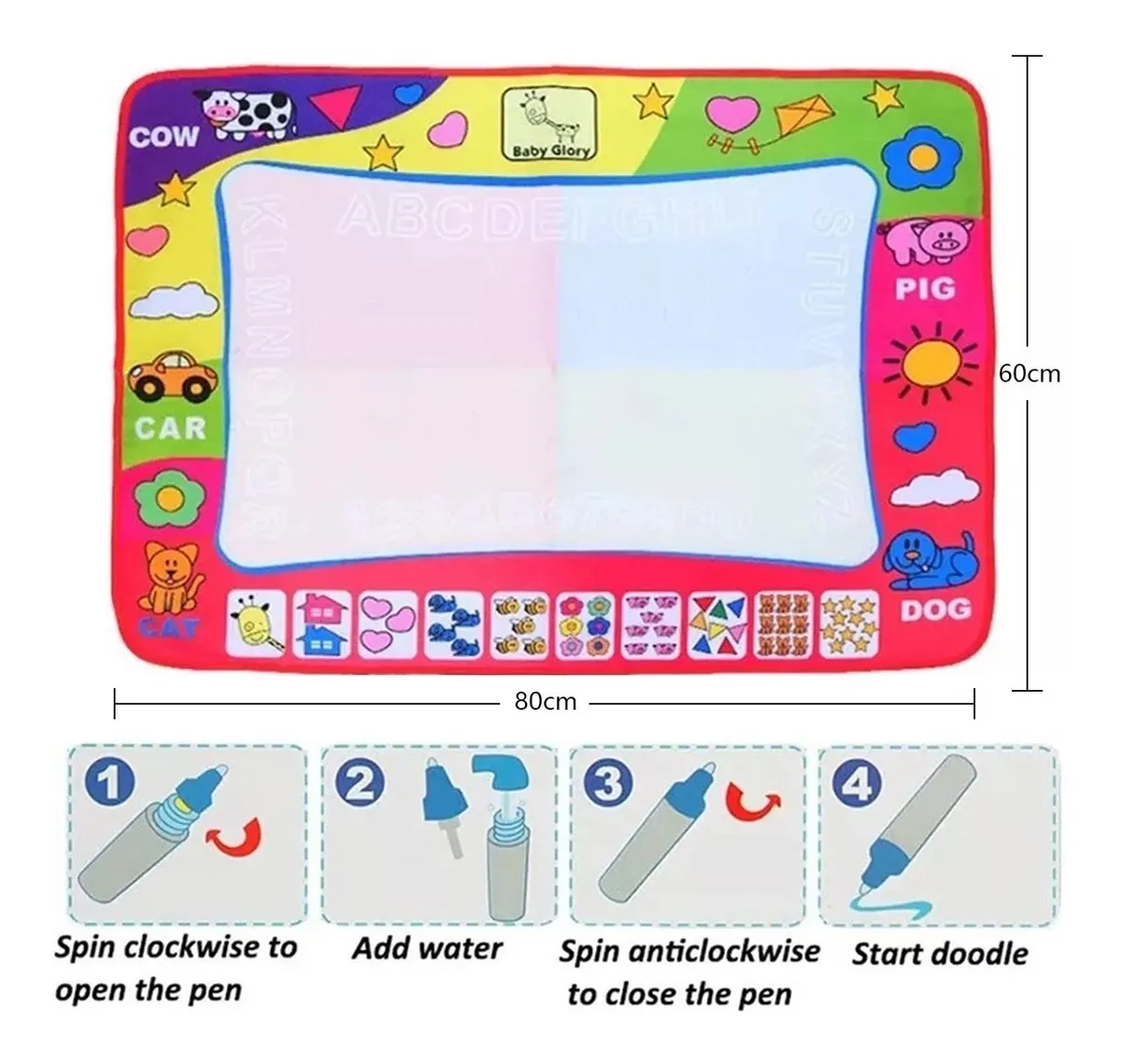 Tapete Para Dibujar Plumon De Agua Aquadoodle