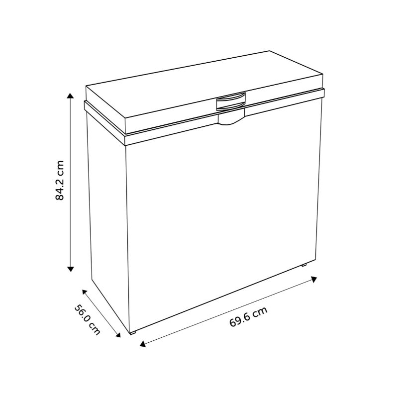 Congelador Hisense 5 pies cúbicos blanco FC50D6AWX