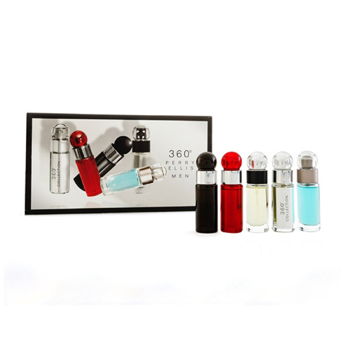 PERRY ELLIS 360 DELUXE COLLECTION 5 PIEZAS 7.5ML C/U