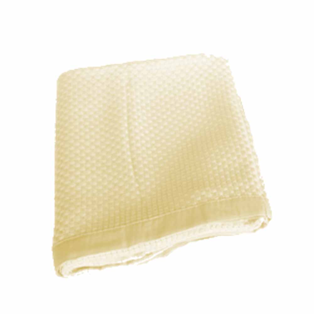 COBIJA PARA BEBE 100 % BAMBÚ AMARILLA