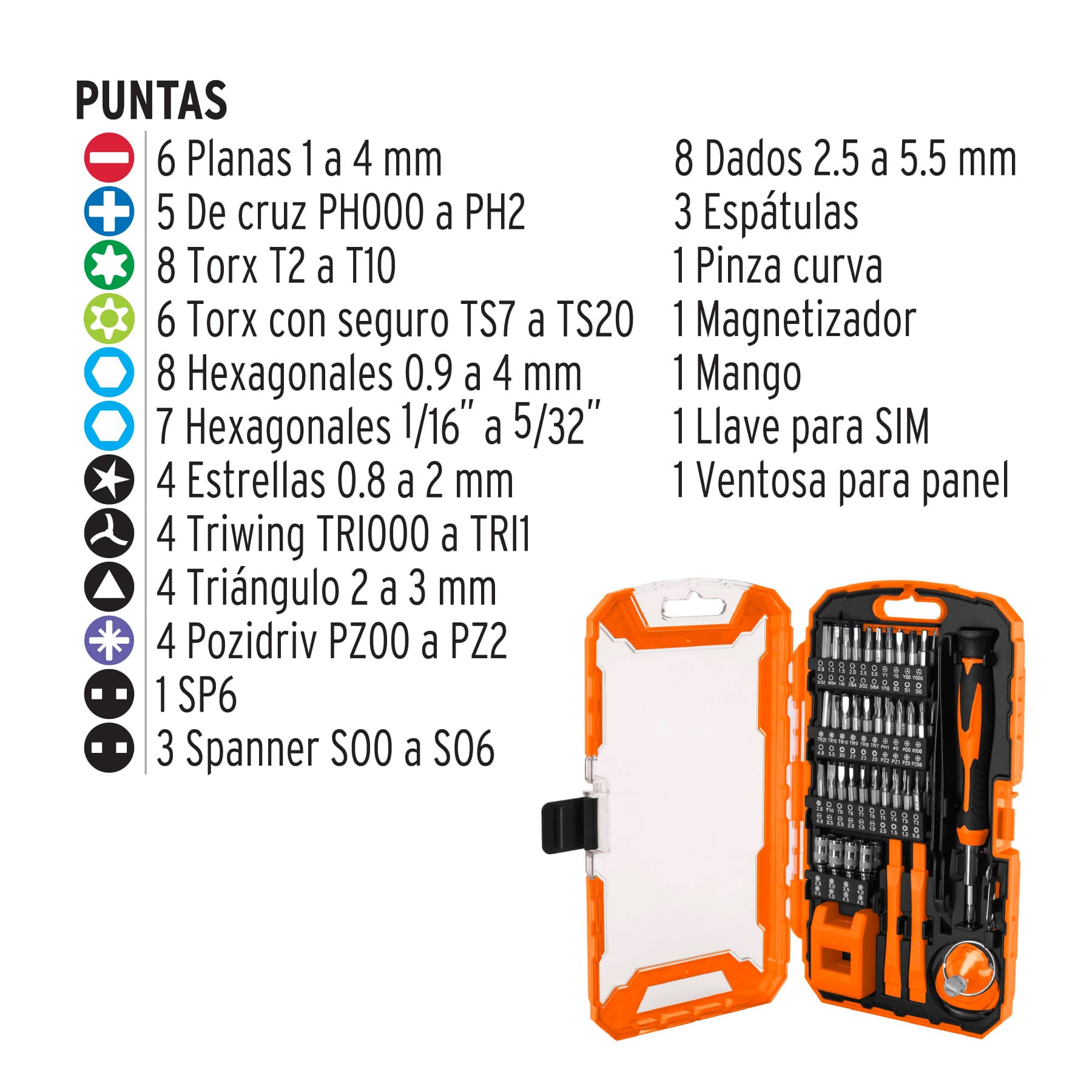 Kit Desarmadores Para Reparación iPhone Samsung Xiaomi 77pzs