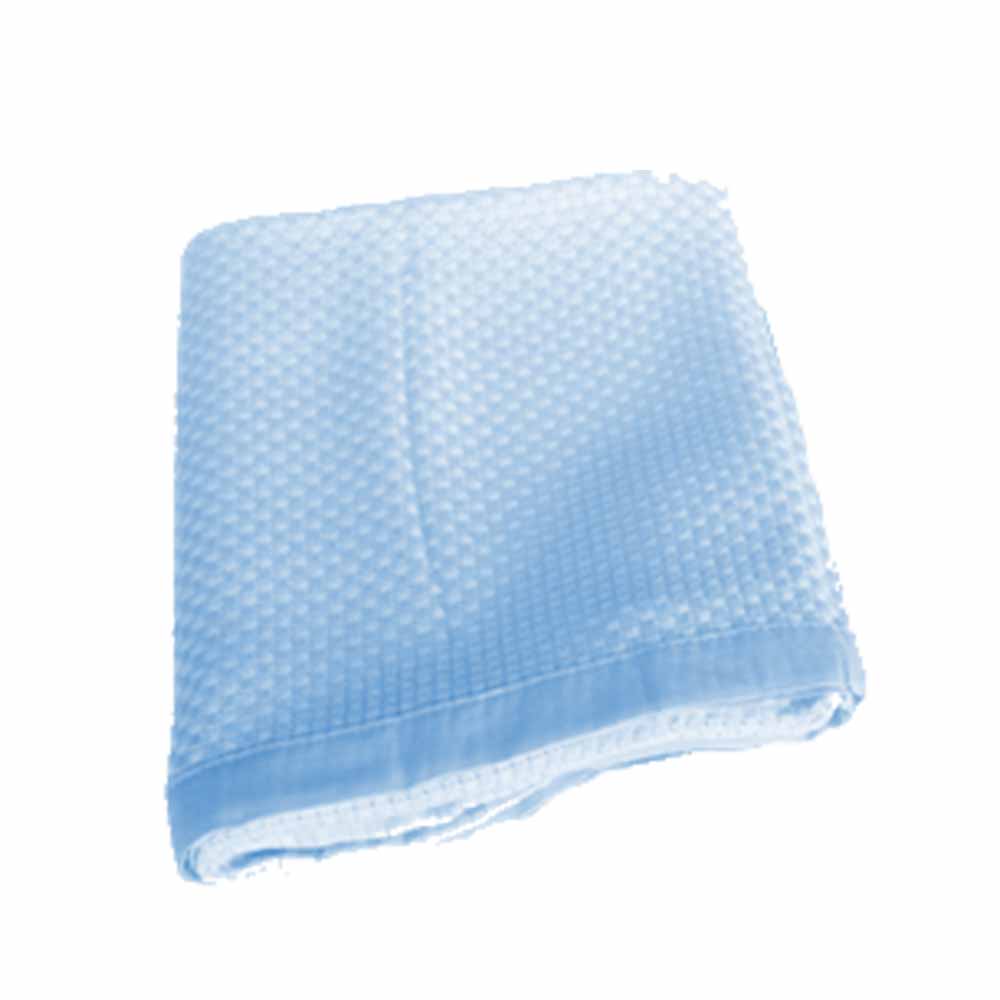 COBIJA PARA BEBE 100 % BAMBÚ AZUL