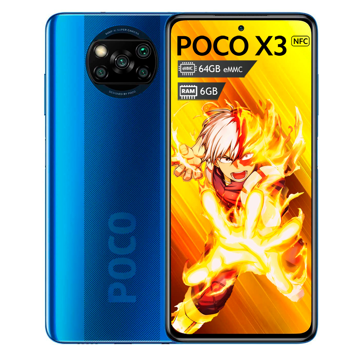 Xiaomi Pocophone Poco X3 Dual Sim 64 Gb 6 Gb Ram Azul