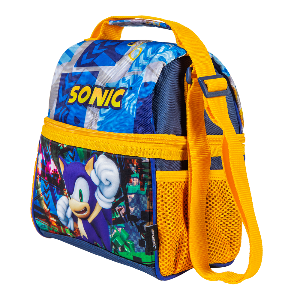 Lonchera Infantil Sonic By Ginga, Rings Power Forro Térmico