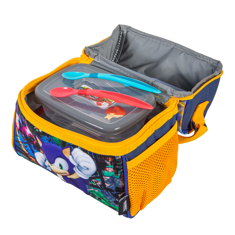Lonchera Infantil Sonic By Ginga, Rings Power Forro Térmico