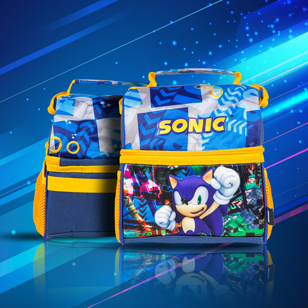 Lonchera Infantil Sonic By Ginga, Rings Power Forro Térmico