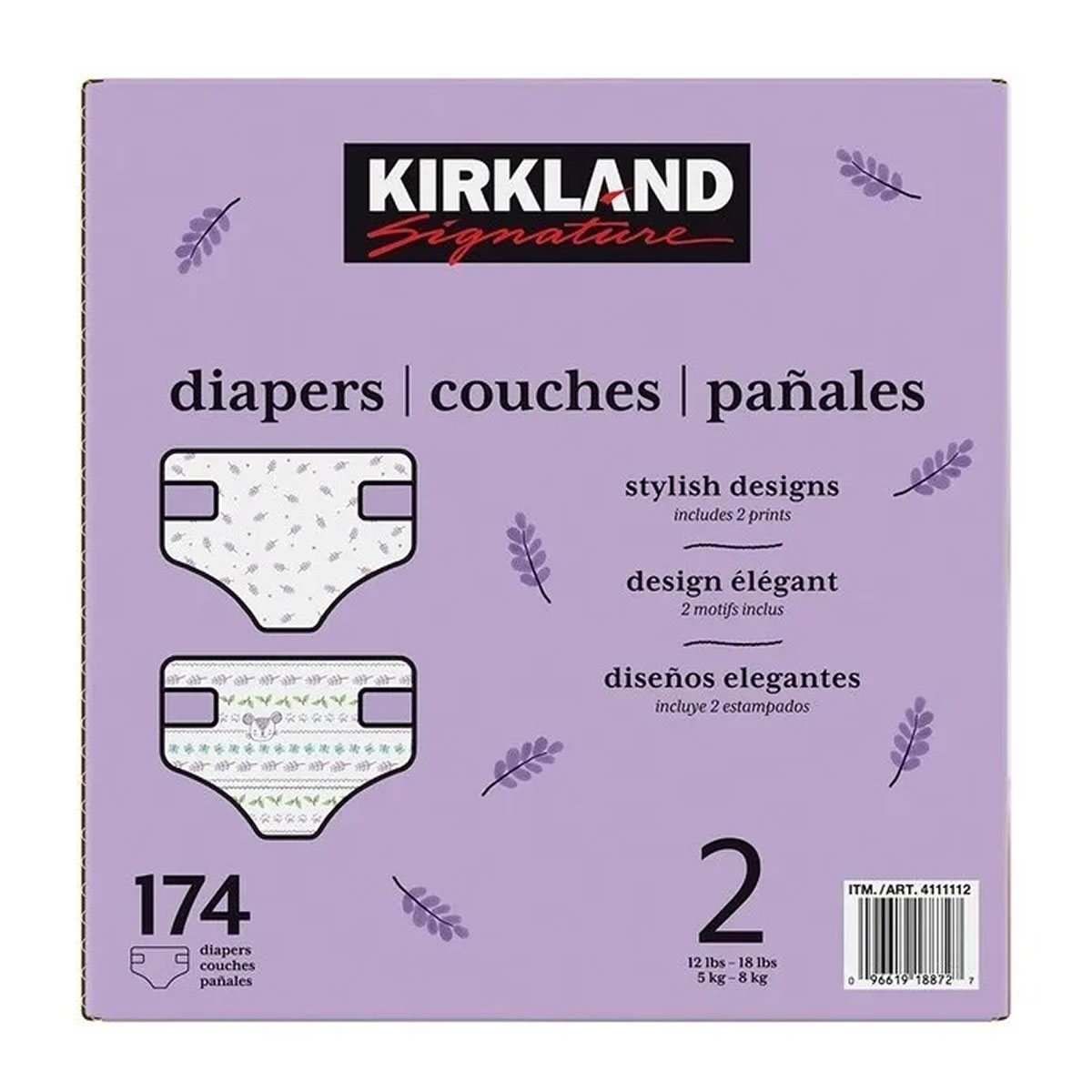 Pañales Unisex Etapa 2 174 Pz Kirkland Signature 4111112 CST