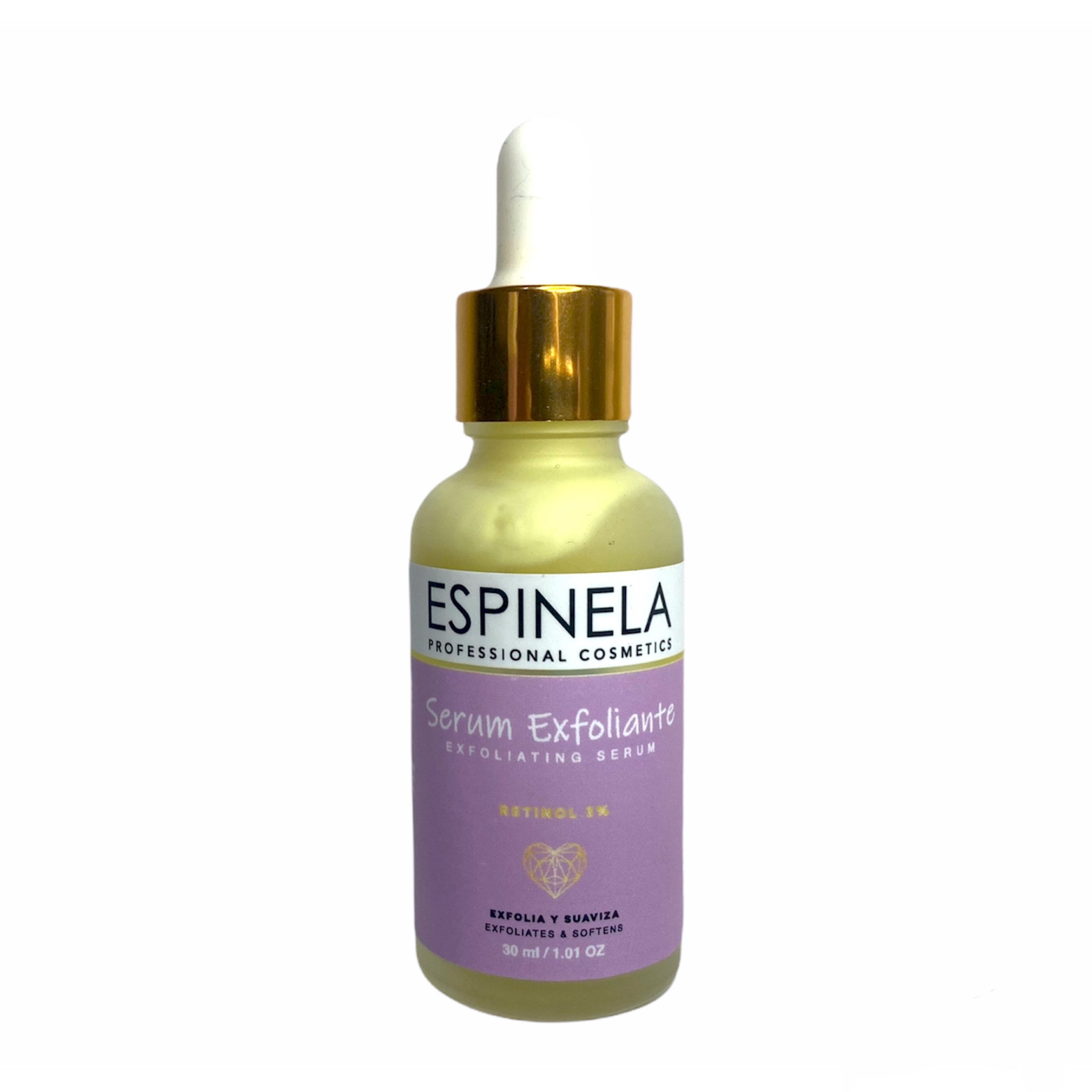 Suero Exfoliante Espinela Retinol 3% exfolia y suaviza
