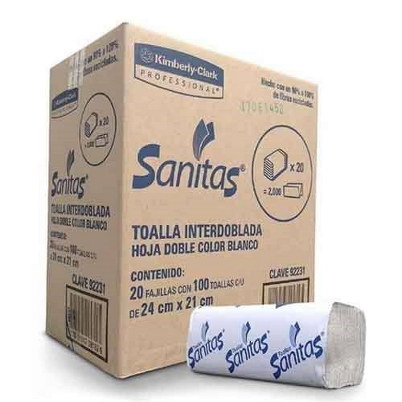 TOALLA INTERDOBLADA SANITAS