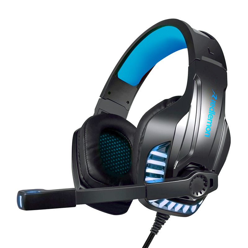 Audífonos Gamer con Micrófono Luz LED Aux 3.5mm G6000 Redlemon