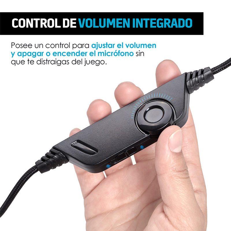 Audífonos Gamer con Micrófono Luz LED Aux 3.5mm G6000 Redlemon