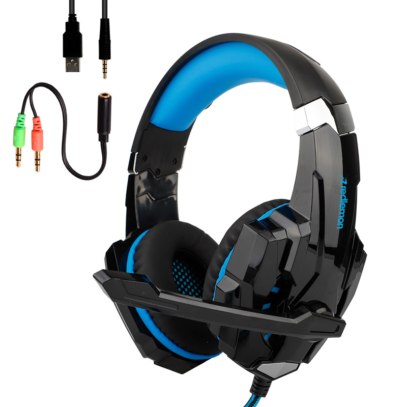 Audífonos Gamer de Diadema HD Estéreo 360 Mod. G9000 Redlemon