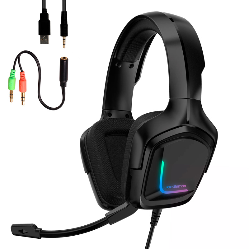 Audífonos Gamer Pro Sonido Estéreo HD 360 Mod. G5000 Redlemon