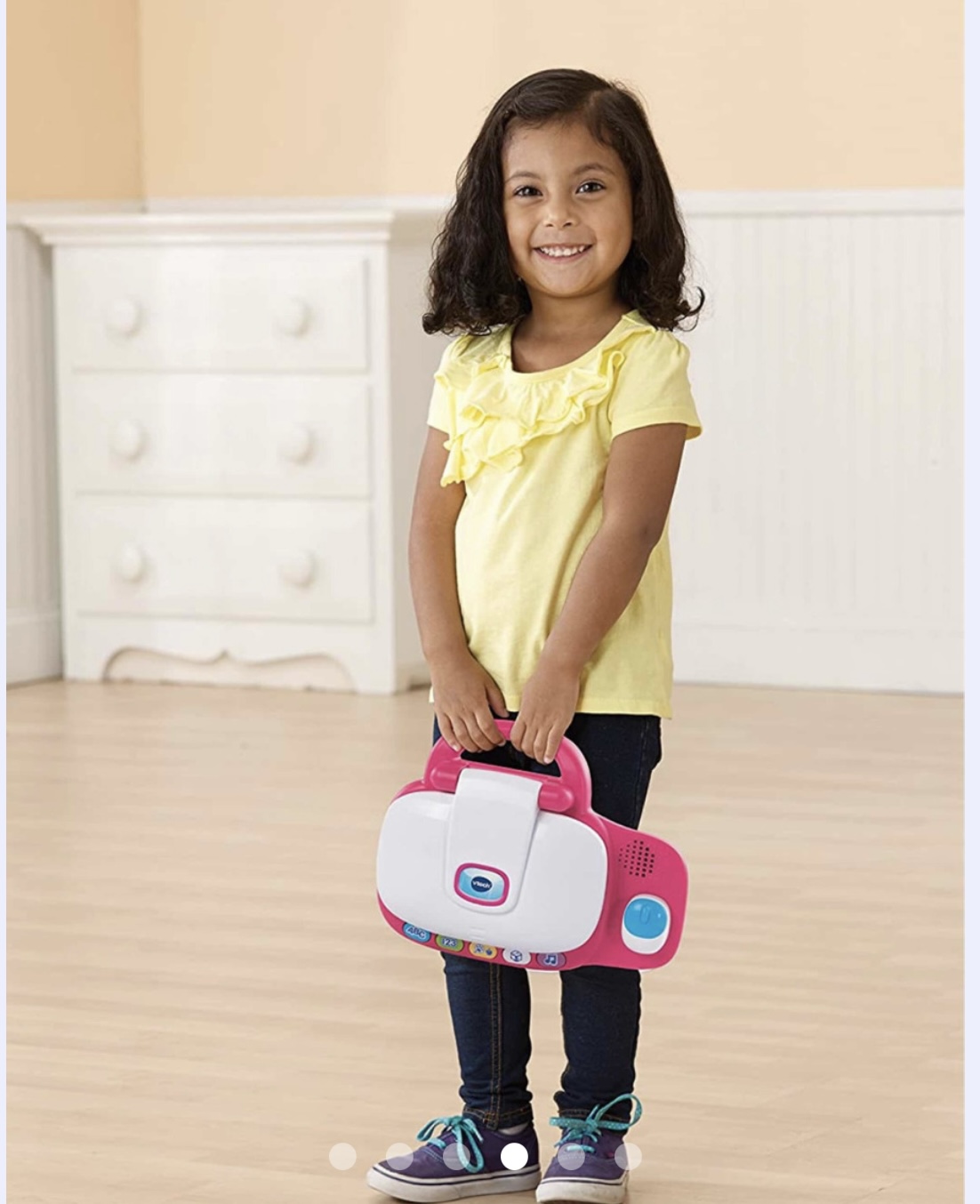 Computadora Educativa Vtech Portátil Para Niña Rosa Idioma inglés, ideal para aprender 