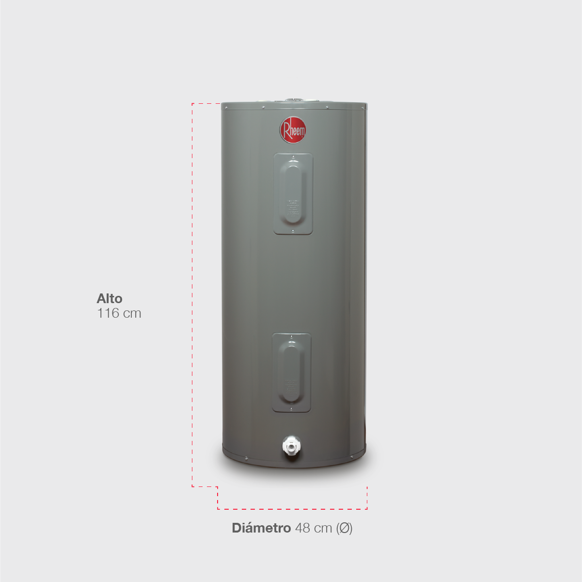 Calentador de Agua Deposito Electrico Rheem 152 Litros 220 V