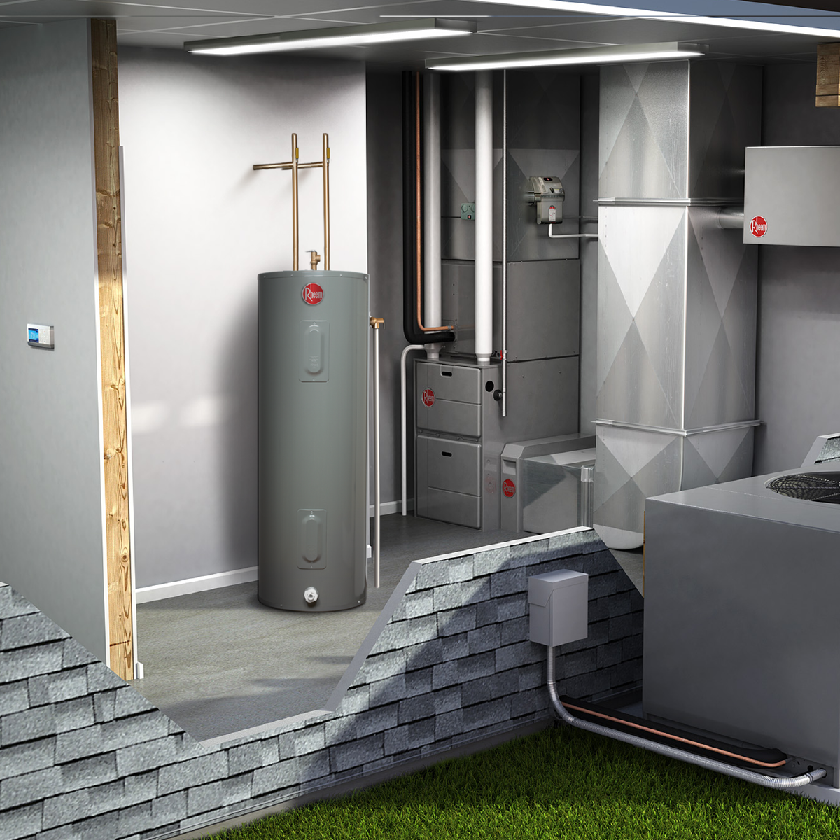 Calentador de Agua Deposito Electrico Rheem 152 Litros 220 V