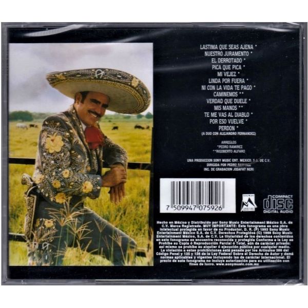 CD Vicente Fernández ~ Lástima que seas ajena